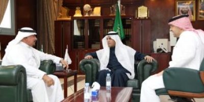 (Prince Sattam bin Abdulaziz University) The President of PSAU Receives the President of the Saudi Federation for Deaf Sports